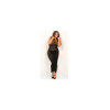 Nuisette noire longue grande taille 
